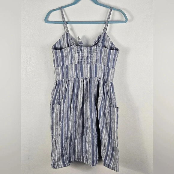Roxy under the Cali Sun Stripe sundress blue and white size medium NWT - Picture 10 of 14